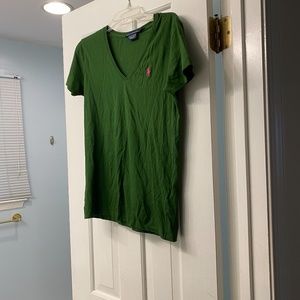 Green Polo Ralph Lauren V-neck top